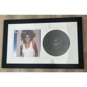 Whitney Houston Framed LP Framed Record Album Memorabilia Signature Display 35"